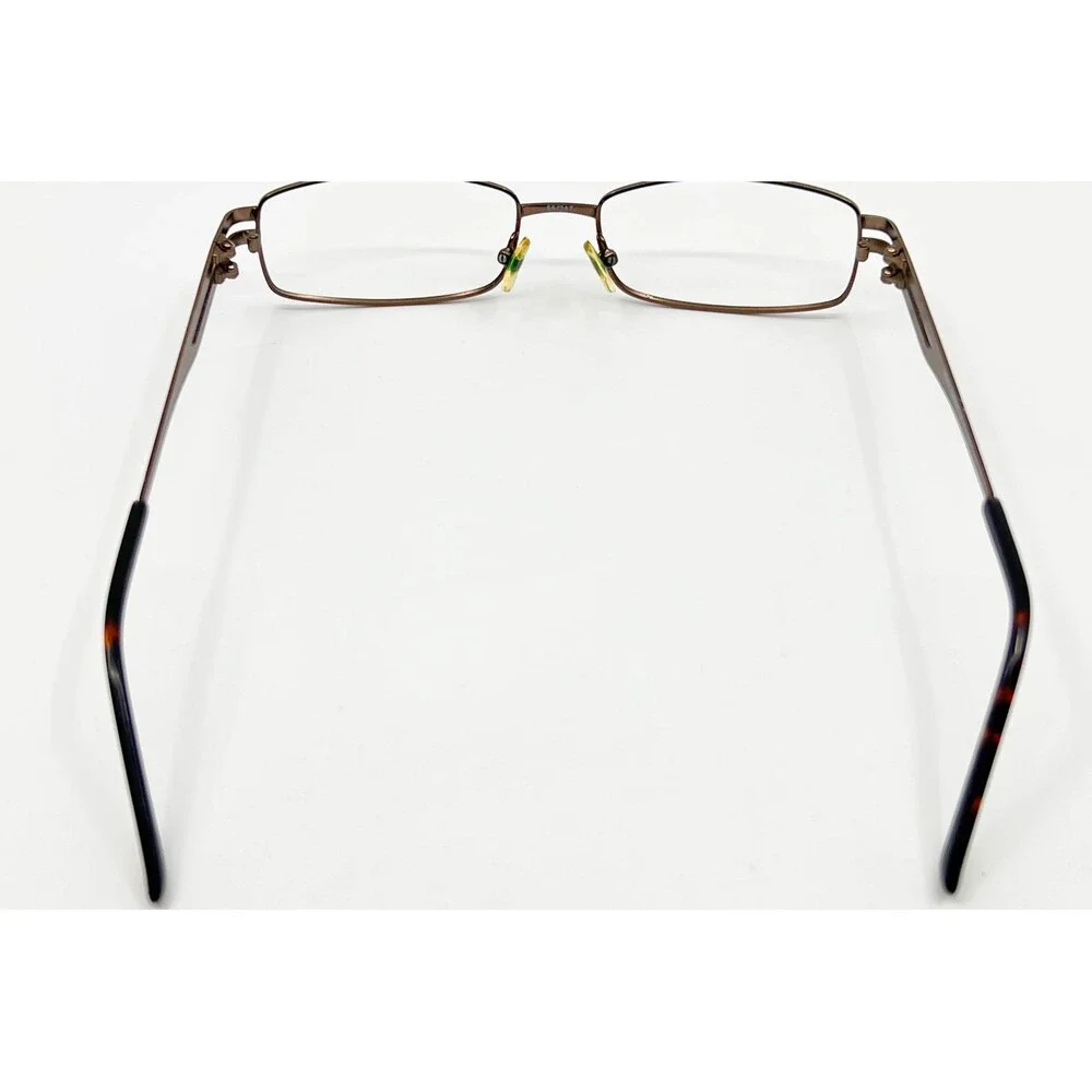 Bryce Eyeglasses Mens Brown Rectangle Metal Frames 55-17-145